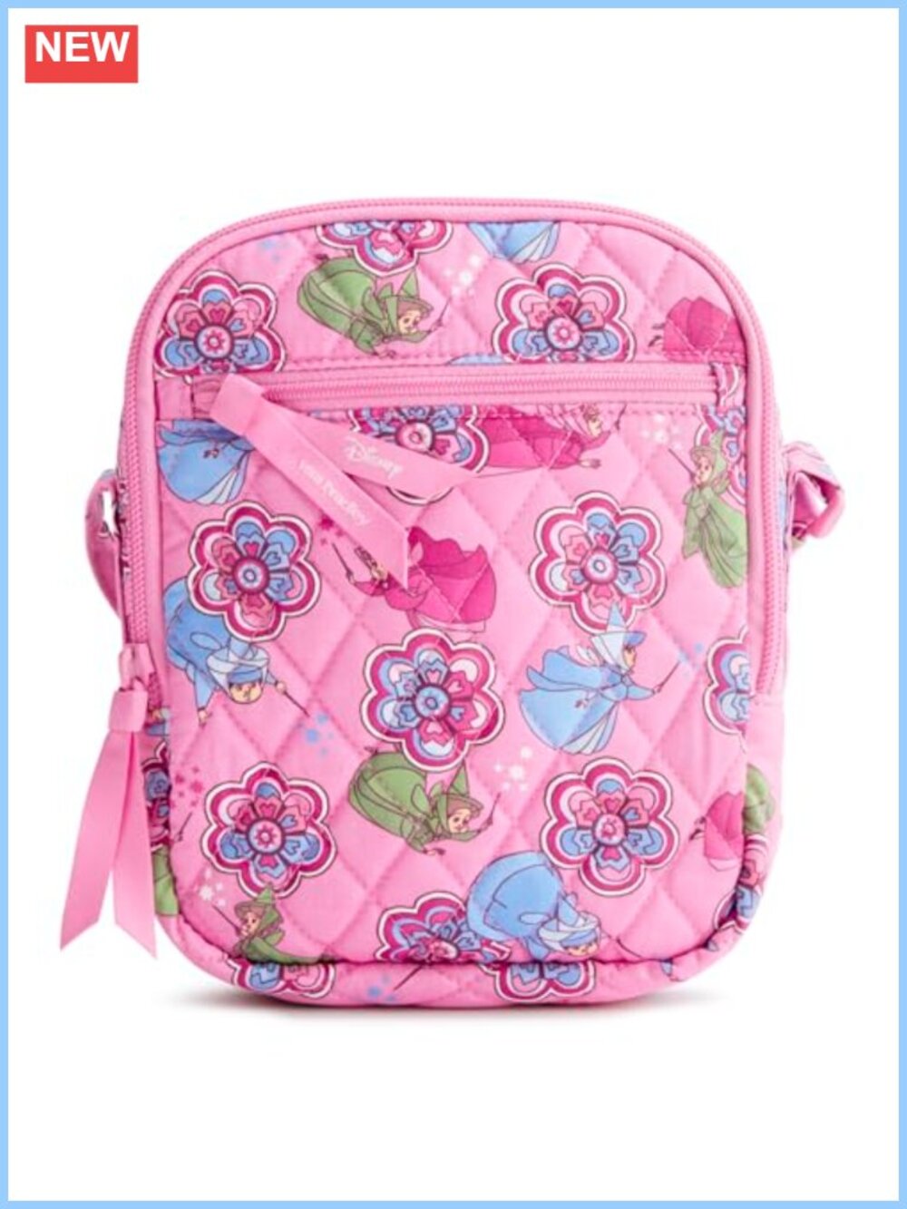 Quilted Cotton Sling Crossbody Purse with Adjustable Strap, Machine Washable